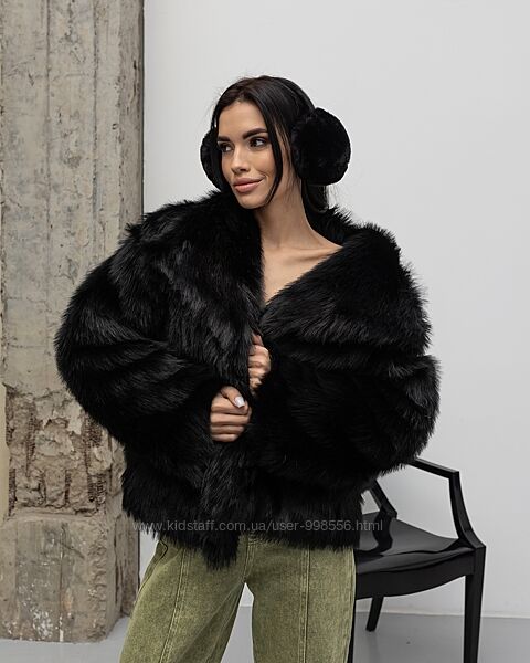 Шубка Мілан чорна