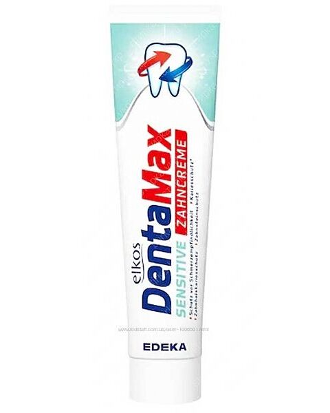 Зубная паста Elkos Denta Max Sensitive, Zahnweiss  125 мл