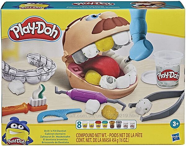 Игровой набор с пластилином Hasbro Play-Doh Мистер Зубастик