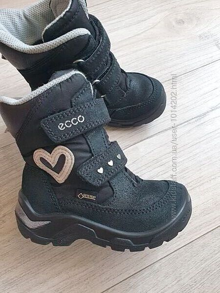 Зимові ботинки черевики сапожки Ecco 23 p стан нових 