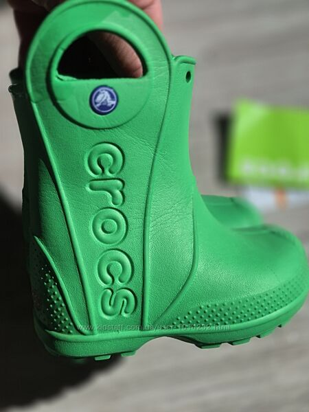 Гумові чоботи crocs crocband rain boot c6 