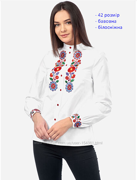 Вишиванка сорочка на дівчину, 42, XS-S.