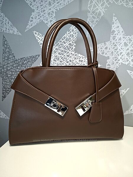 сумка тоут хюг, шоколад, коричневий, сумка міська