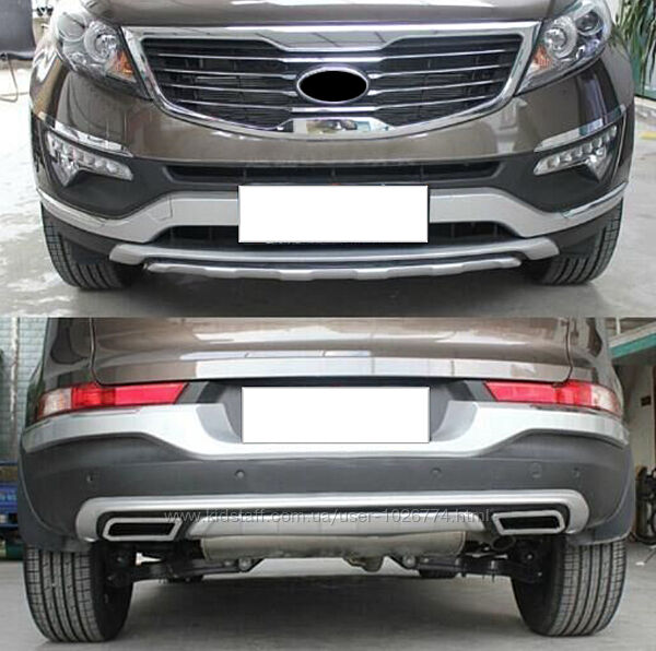 Накладки На Бампер Chrome Для Kia Sportage 3 2010-2015 г 3w410ade10