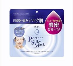 Маска для сухой кожи с шелком и коллагеном Shiseido senka perfect 