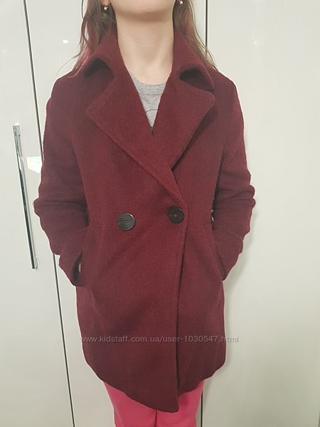 Шерстяное пальто ZARA на девочку 152 см