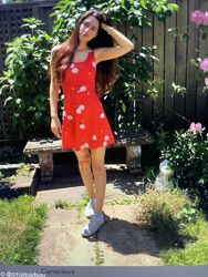 Короткі сукні, червоне, біле, чорне, XS-S