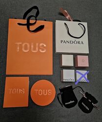 Скриньки, пакет, мішечки для прикрас Pandora, Tous 