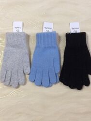 Теплі ангорові перчатки 