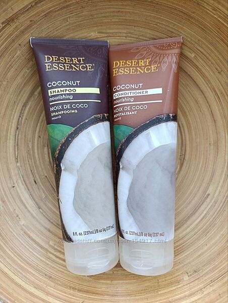 Набір шампунь і кондиціонер з кокосом Desert Essence 237 мл 2