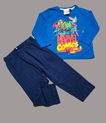 Пижама тонкая primark Англия 18-24 24-36 мес 98 см 2-3 года 1,5-2 г