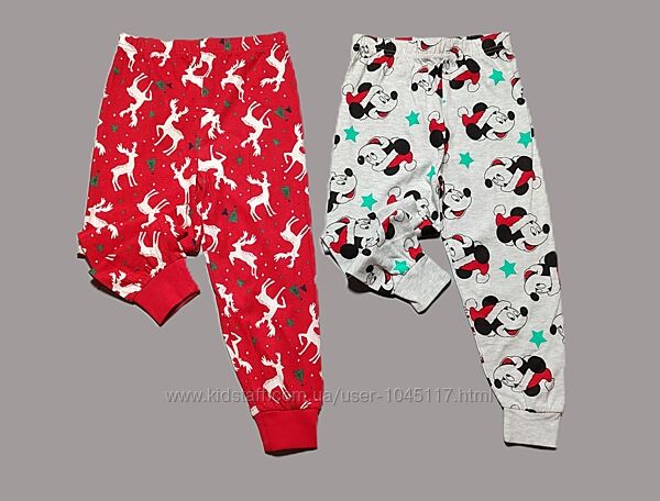 набір тонкі піжамні штани 3-4 р primark