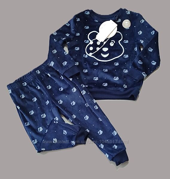 Піжама домашній костюм велюр george розпаровка