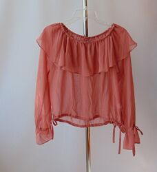 прозрачная блуза с открытыми плечами glamorous 10 р.