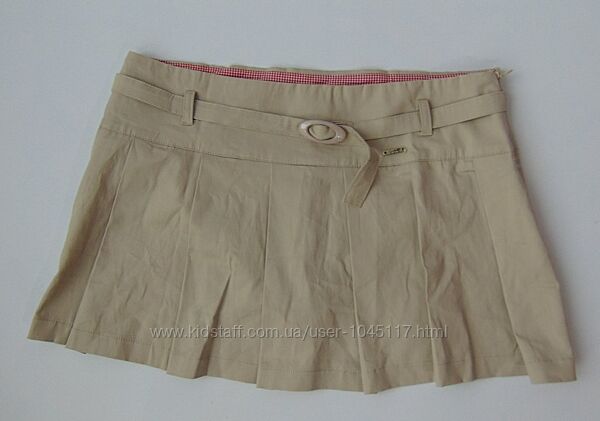 юбка беж с пояском Ake 46 р сток