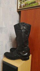 Шкіряні демі чоботи р.35 22см