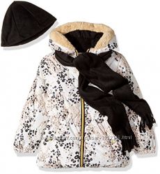 Куртка для девочки Pink Platinum 3T c шапочкой и шарфом