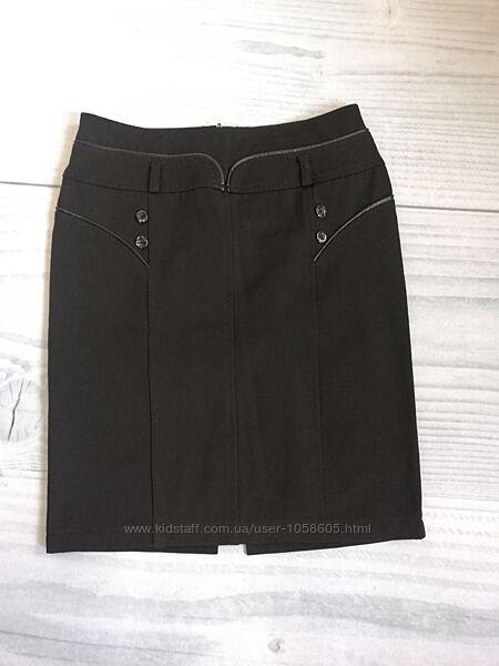 Черная юбка , утепленная , прямой крой размер С-М
