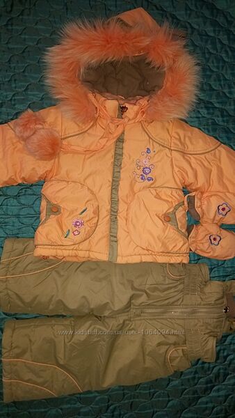 Красивенный комбинезон зима Wewins на 1-2 года р.80-86 