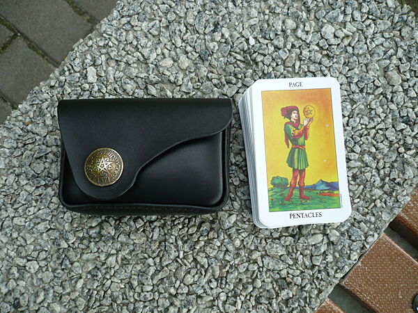 Кожаный чехол для карт таро
