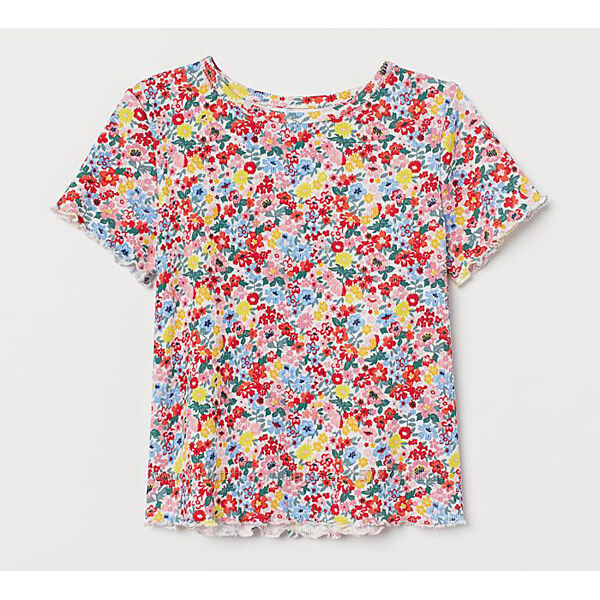Дитяча футболка Квіти H&M на дівчинку 53412