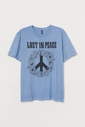 Чоловіча футболка Lost In Peace H&M 84021