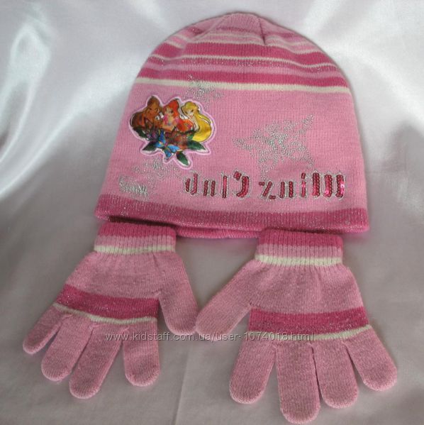 Шапочка с перчатками Winx размер 54