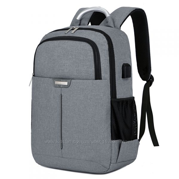 Рюкзак с USB 15. 6 Серый
