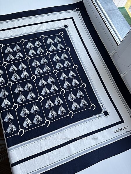 Вінтажна фірмова шовкова хустка швейцарського бренду Lehner Оригінал  