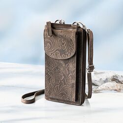 Жіноча шкіряна сумка гаманець  для мобільного телефону Tendrils
