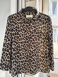 Фірмова шовкова сорочка з леопардовим принтом Weekend Max Mara Оригінал 