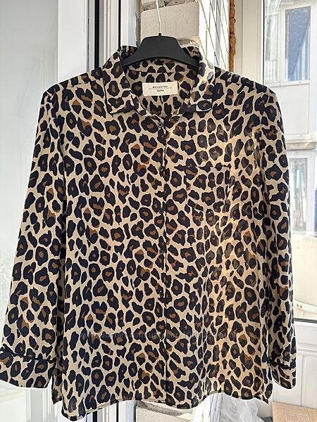 Фірмова шовкова сорочка з леопардовим принтом Weekend Max Mara Оригінал 