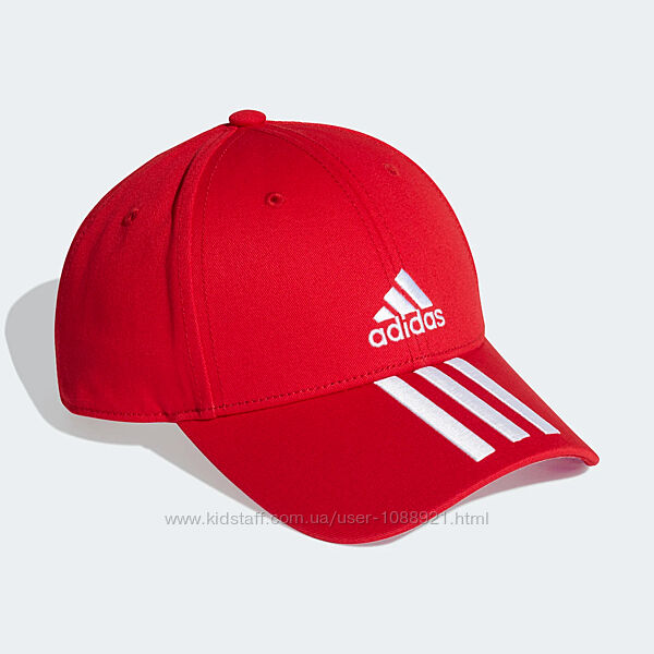 Бейсболка кепка adidas 3 Stripes Cap Red Оригинал мужская Красный цвет