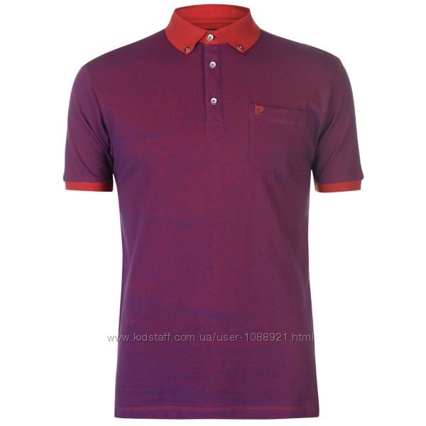 Рубашка поло футболка Pierre Cardin Purple Оригинал Фиолетовый цвет Карман