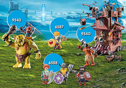 Playmobil супер сет 2 Гномы и троли с крепостью 9340, 9343, 6587, 6588