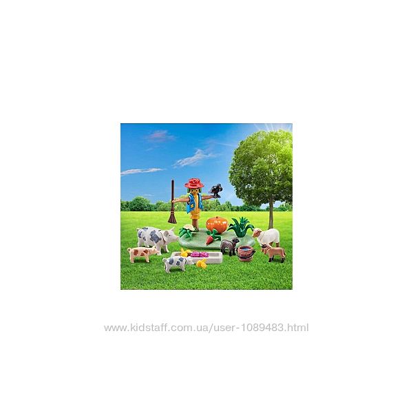 Playmobil 9832 Огородное пугало с поросятами и овцами. Серия Country 