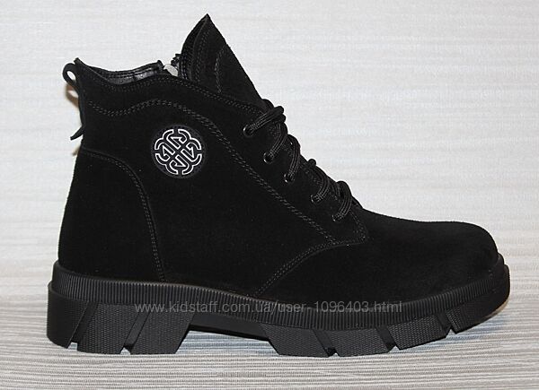 Черевики замшеві жіночі зимові від виробника модель БМ24-1123