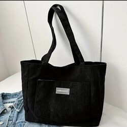 Сумка шопер, вельвет