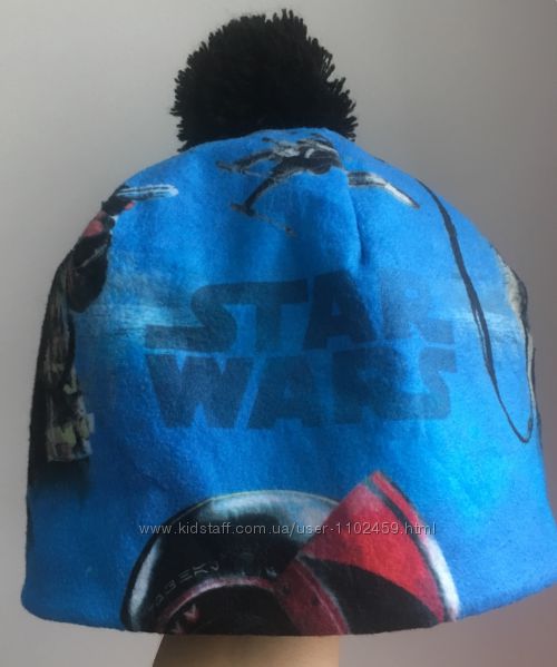 Флисовая шапка Star Wars на 6 или 7лет 