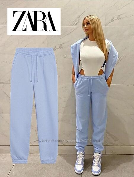 Джогери zara на флісі утеплені розмір l