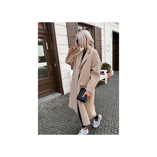 Пальто ZаRA пісочна вовна