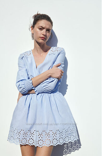 Сукня zara з прошвою розмір м