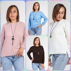 S-M, L-XL Жіночий акриловий джемпер 101,102,103,104