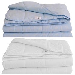 Стеганное одеяло летнее облегченное , 1,5-сп, 2-сп, евро Blue, white 