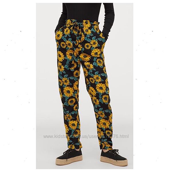 Брюки штаны штани соняшники подсолнухи