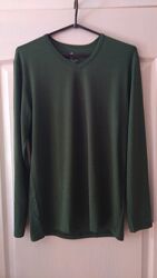 Футболка зелена довгий рукав XXL