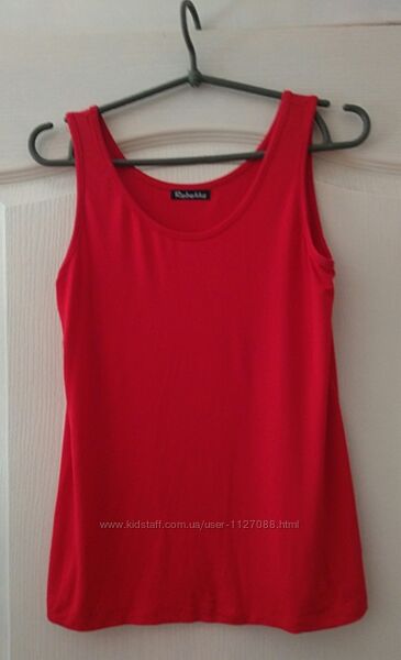 Майка червона яскрава XL