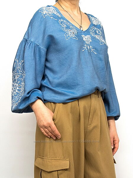 Блуза с вышивкой, вышиванка F&F.