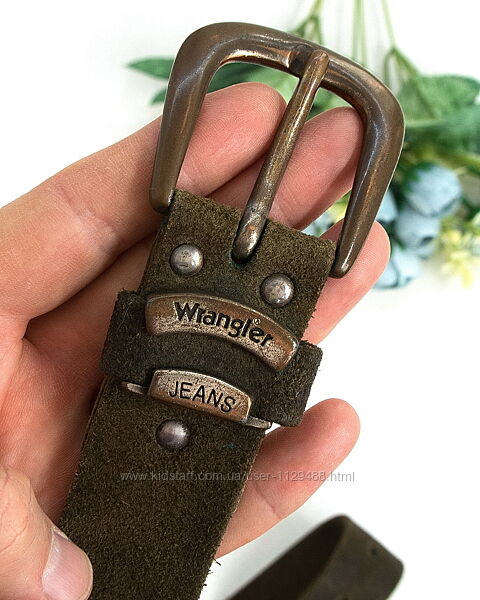 Ремень кожаный, пояс Wrangler, натуральная кожа.