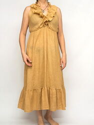 Платье льняное длинное, Puro lino, Италия.